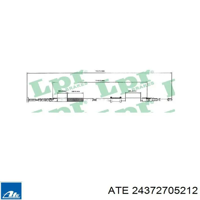 Трос ручника задний Linex 140152