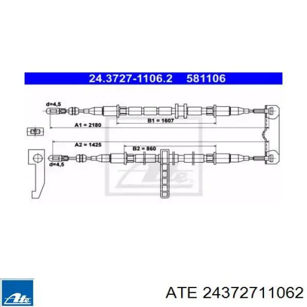 Задний трос ручника Adriauto 430216 цена, от 33.94 USD