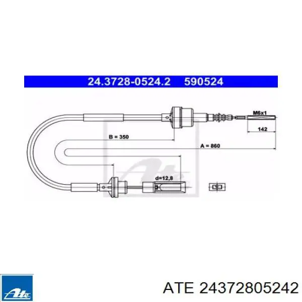 Трос сцепления AD111101 Adriauto