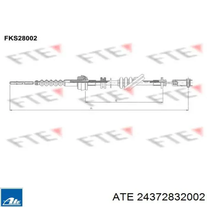 24372832002 ATE Трос сцепления