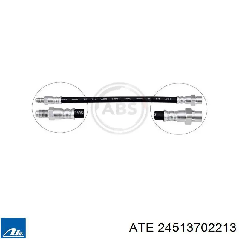 Тормозной шланг задний ATE 24513702213 цена, от 11.69 USD