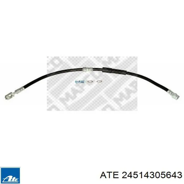 Шланг тормозной передний ATE 24514305643 цена, от 13.21 USD