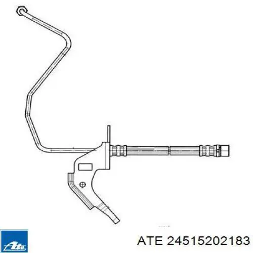 Задний левый тормозной шланг Adriauto 331279
