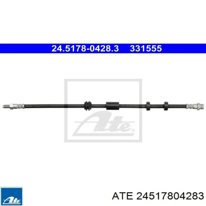 Купить 30681784 Volvo Шланг тормозной передний