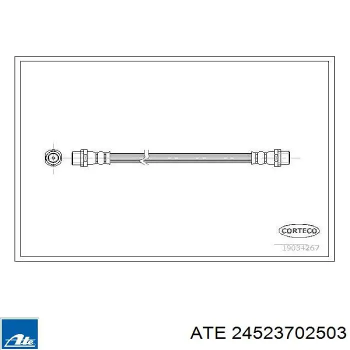 Шланг тормозной задний ATE 24523702503