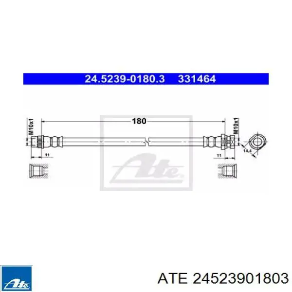 462103097R Renault (RVI) Шланг тормозной задний левый
