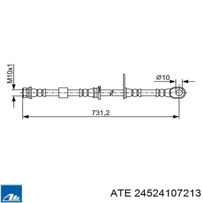Шланг тормозной передний, левый Q-fix Q0970529 цена, от 14.10 USD