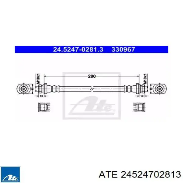 Тормозной шланг задний Nissan/Infiniti 462149U00A цена, от 13.04 USD