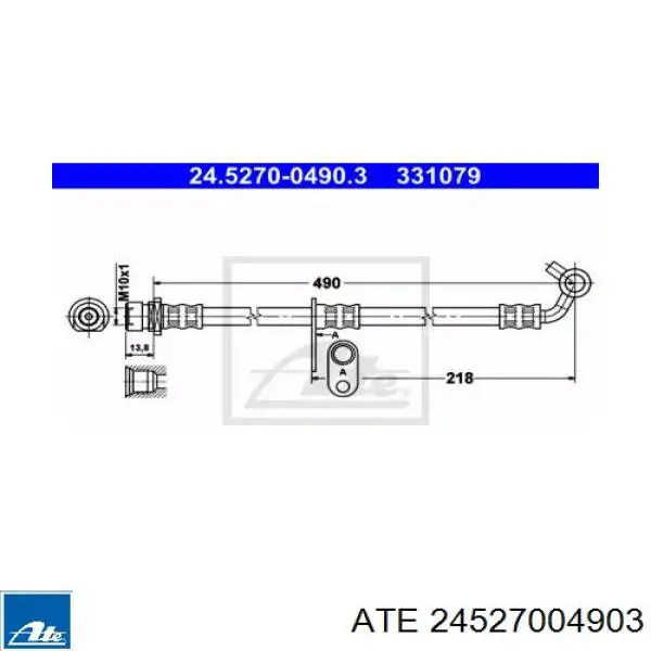 Задний тормозной шланг 24527004903 ATE