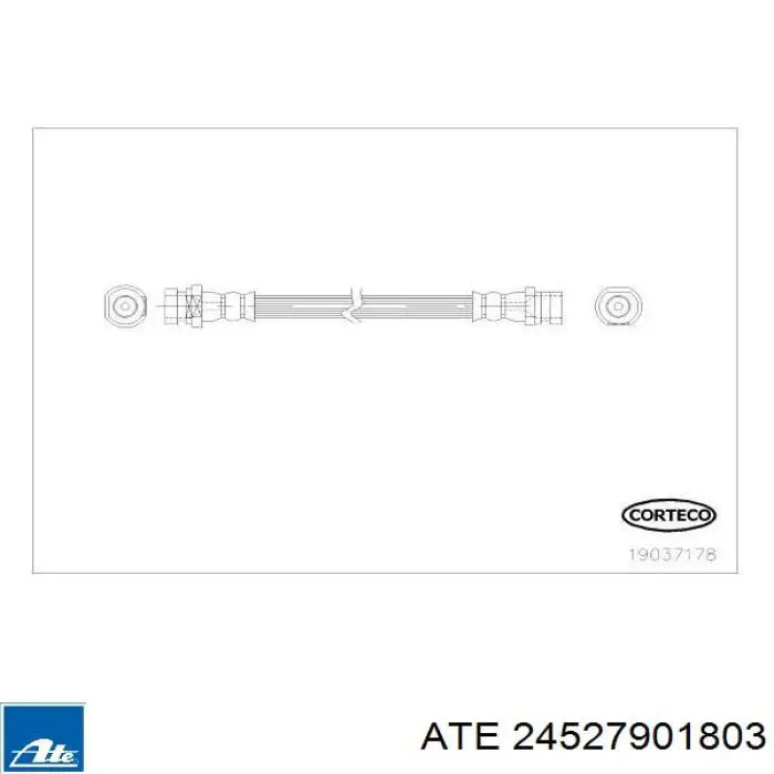 Купить 24527901803 ATE Шланг тормозной задний правый