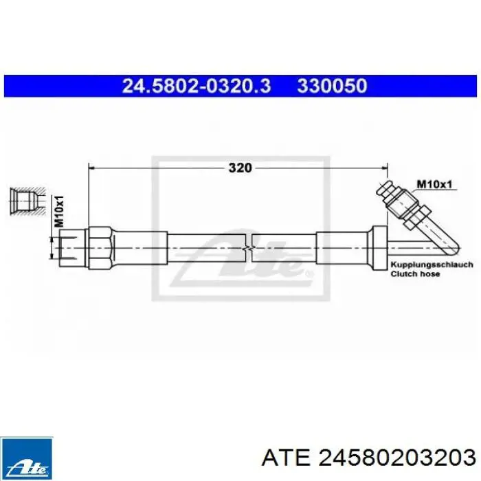  Mangueira de embraiagem BMW 3 sedan (E30) (1982 - 1992) 