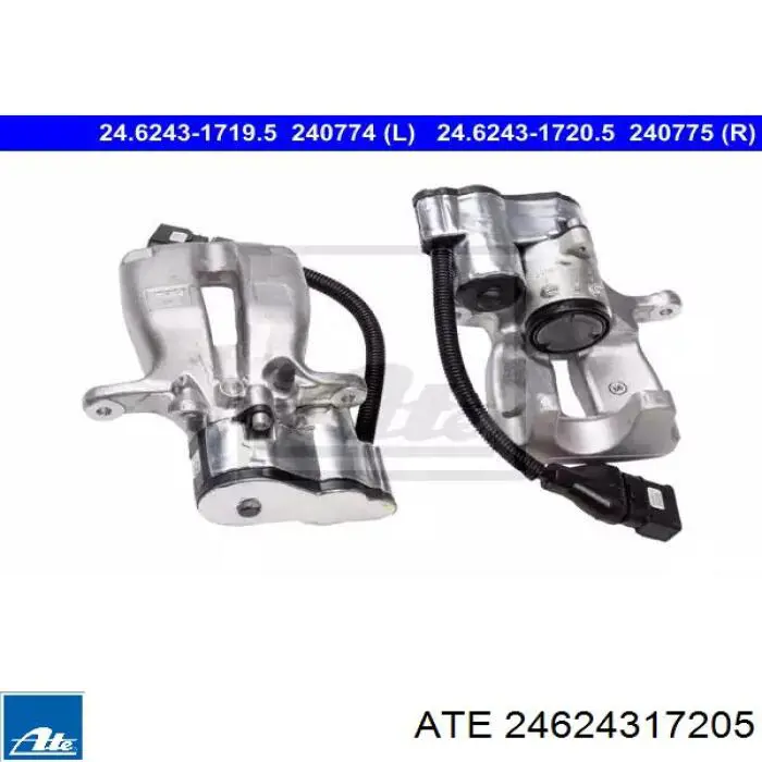 Суппорт тормозной задний правый 24624317205 ATE