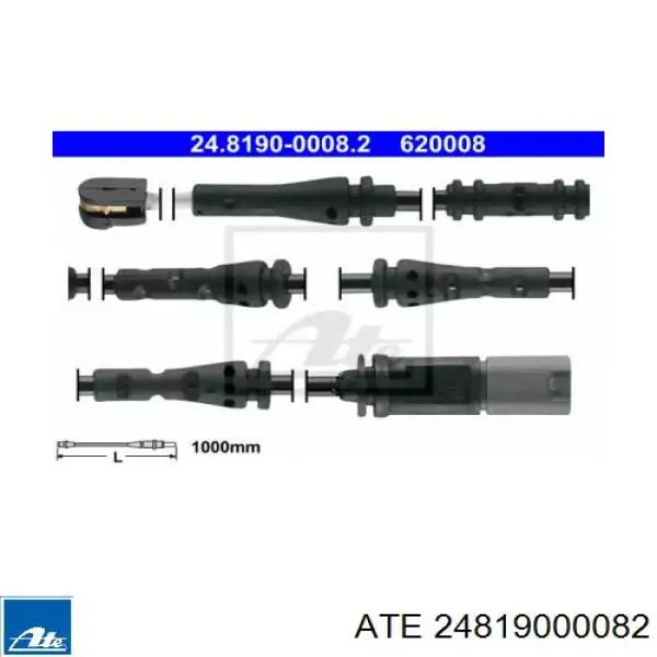 Задний датчик износа тормозных колодок ABS 39753