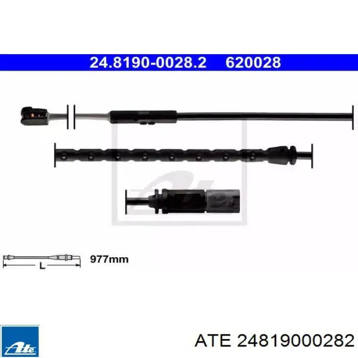 Датчик износа тормозных колодок задний 24819000282 ATE