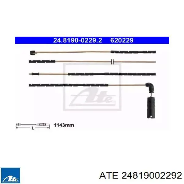 Датчик износа тормозных колодок задний 24819002292 ATE