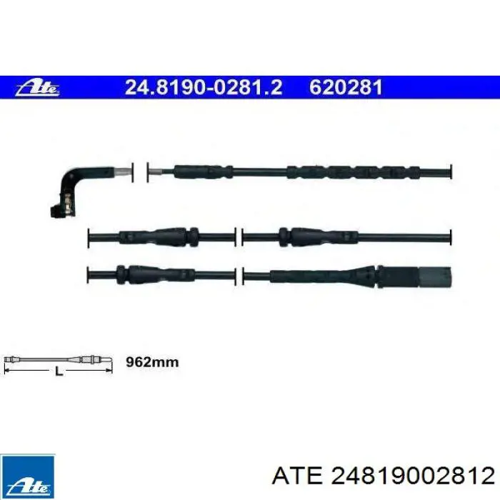 LZ0342 Delphi датчик износа тормозных колодок передний левый