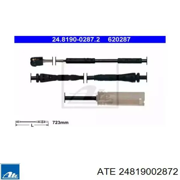 Купить 24819002872 ATE Сенсор износа