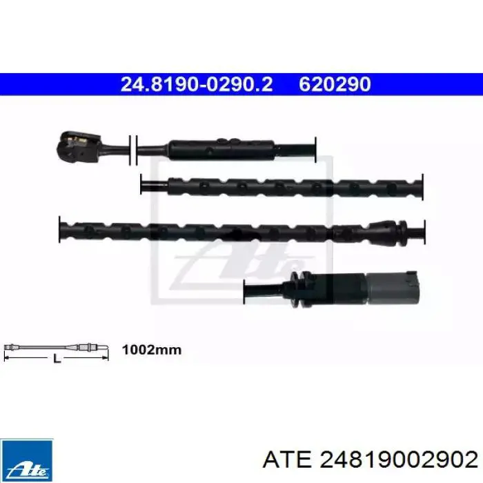 Датчик износа тормозных колодок задний 24819002902 ATE