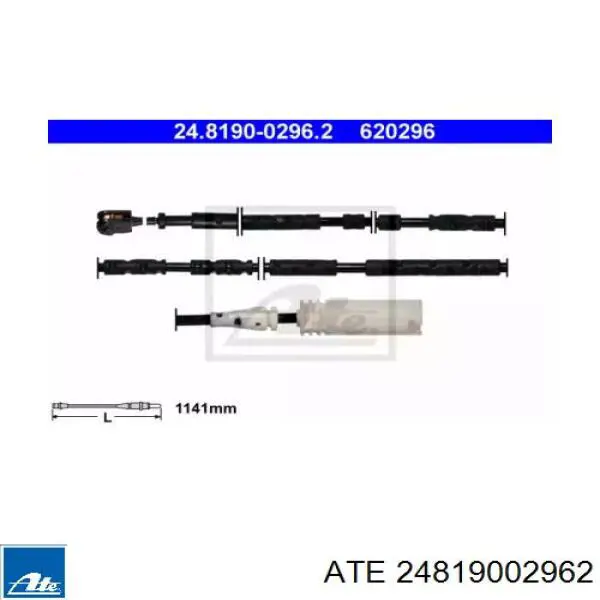 Датчик износа колодок ATE 24819002962
