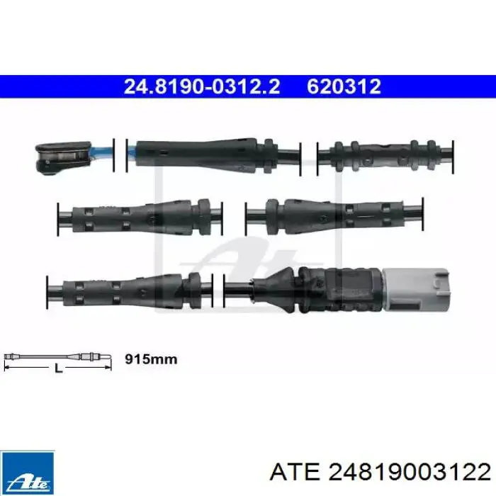 Датчик износа тормозных колодок задний 24819003122 ATE