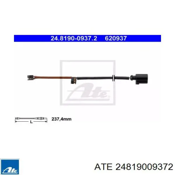 Датчик износа тормозных колодок задний 24819009372 ATE