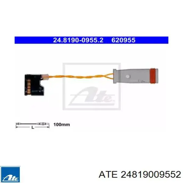 PWS237 Standard датчик износа тормозных колодок передний левый