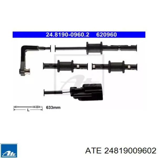 Датчик износа тормозных колодок задний 24819009602 ATE