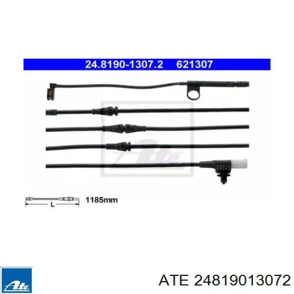 24819013072 ATE датчик износа тормозных колодок передний
