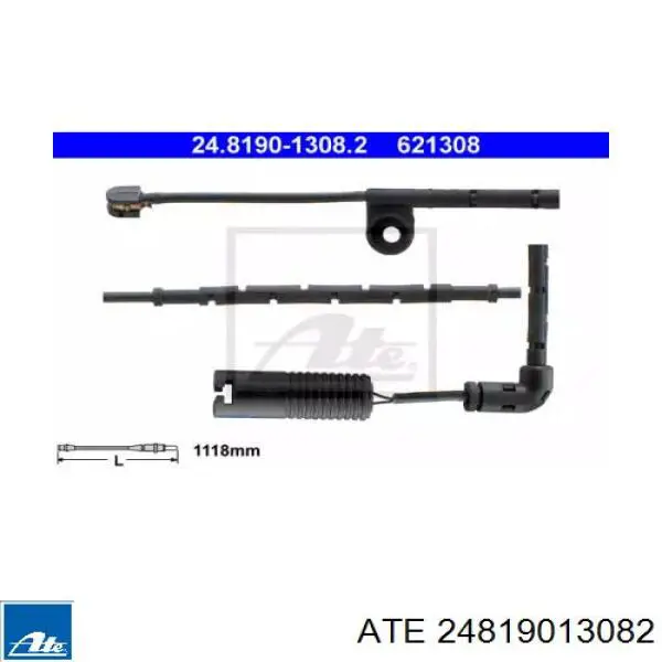 Датчик износа тормозных колодок задний 24819013082 ATE