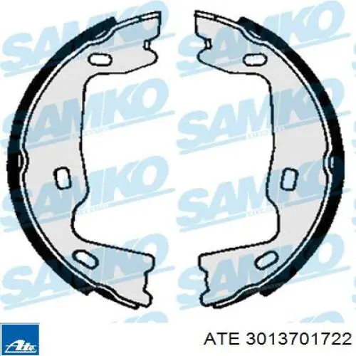 Тормозные колодки стояночного тормоза ATE 3013701722 цена, от 12.87 USD