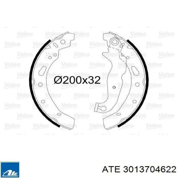Задние барабанные колодки 3013704622 ATE