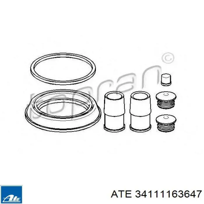 Ремкомплект переднего суппорта 34111163647 ATE