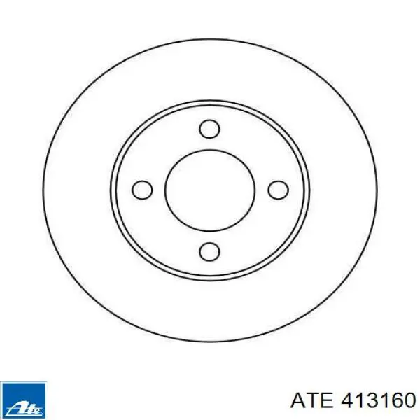 Тормоз дисковый передний ATE 413160 цена, от 29.14 USD