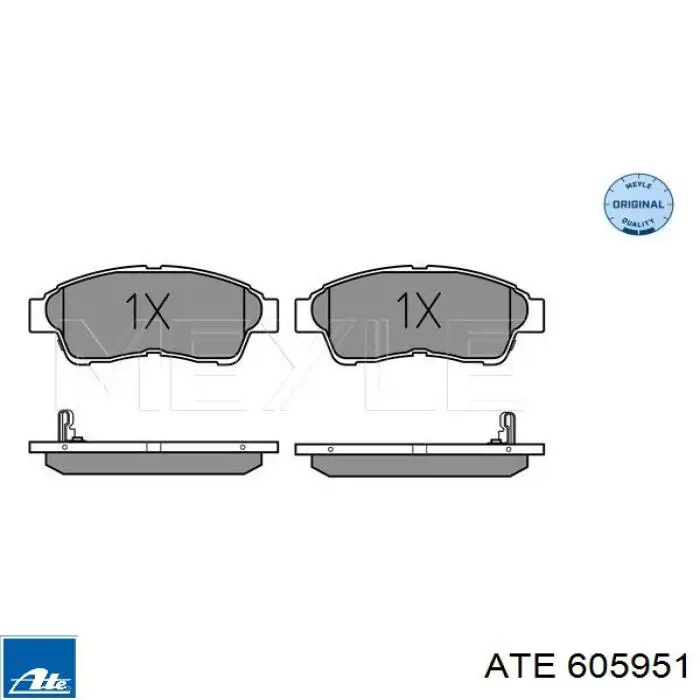 Купить 605951 ATE Колодки тормозные