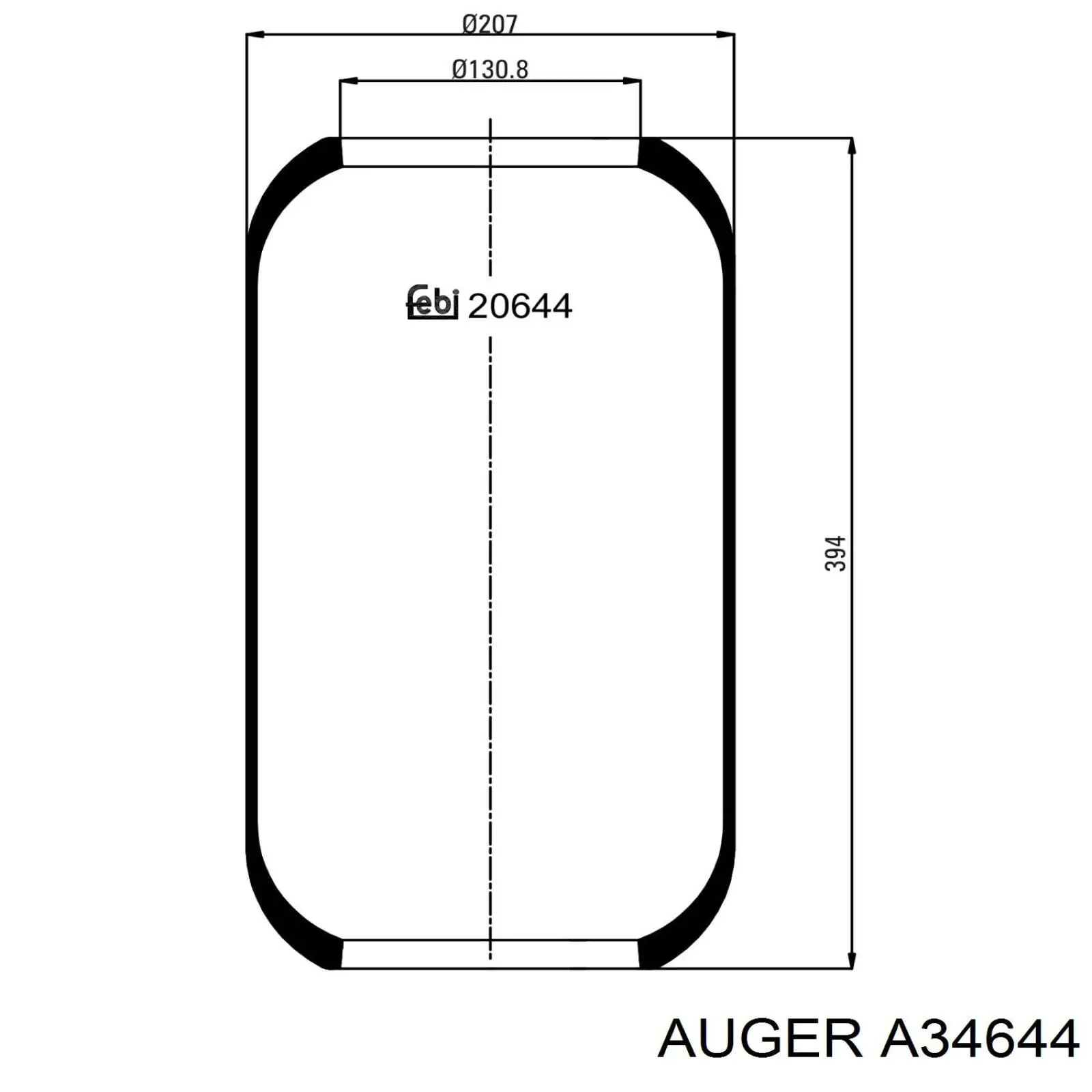 RD7644N Rider Пневмоподушка моста