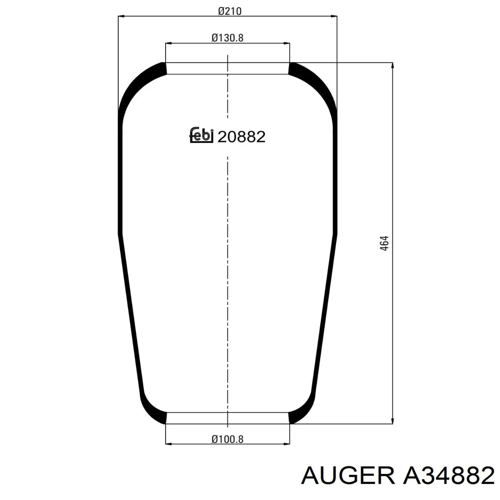Рессора пневматической подвески Aplus 91135AP цена, от 24.83 USD
