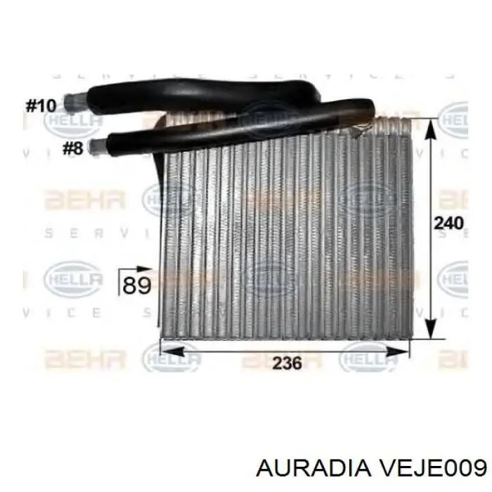 Радиатор отопителя салона VEJE009 AURADIA