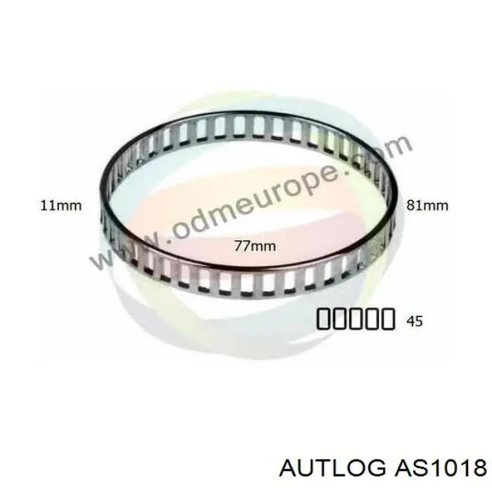 Кольцо АБС (ABS) Autlog AS1018 цена, от 4.61 USD