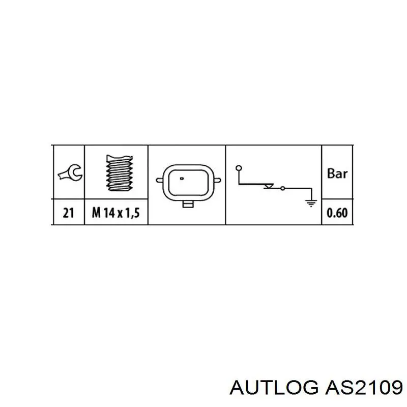 Sensor de pressão de óleo Autlog AS2109 preço, a partir de 6,54 USD
