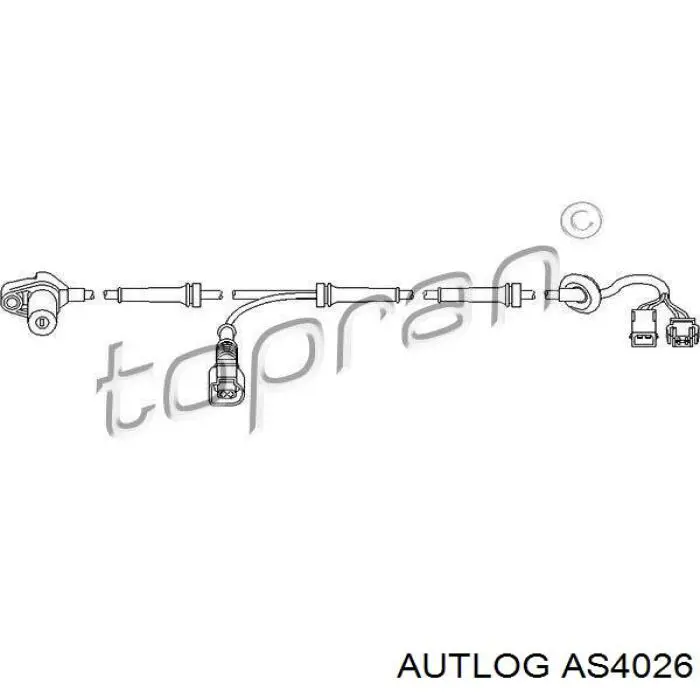 Передний датчик АБС Autlog AS4026 цена, от 19.67 USD