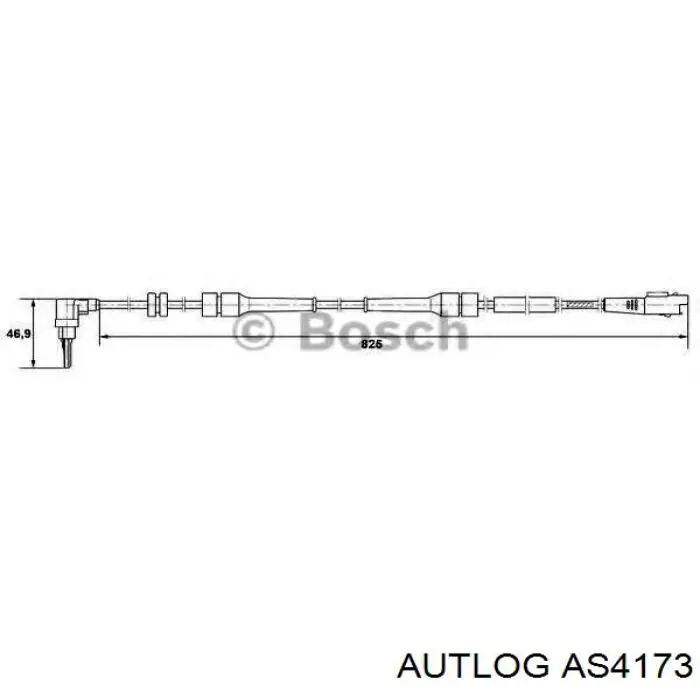 Купить AS4173 Autlog Датчик ABS передний левый