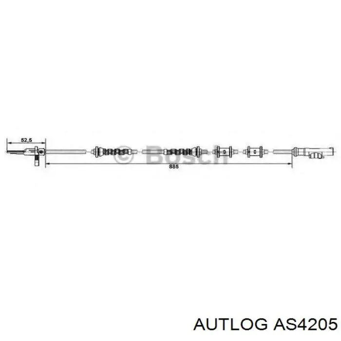 265007980 Fiat/Alfa/Lancia Датчик АБС (ABS) задний