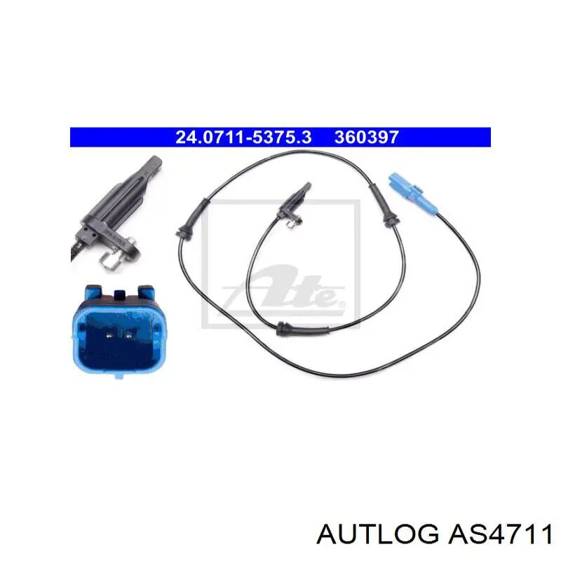 Купить AS4711 Autlog Датчик АБС (ABS) передний