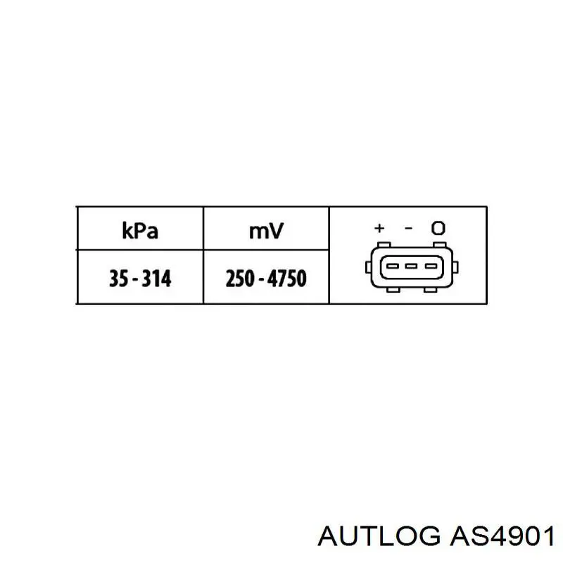 Купить AS4901 Autlog Датчик MAP