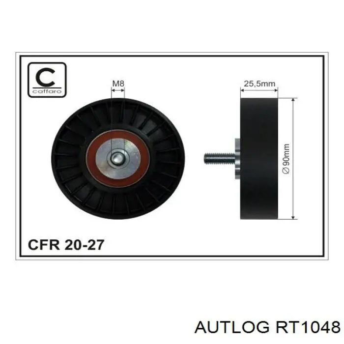 Паразитный ролик приводного ремня Autlog RT1048 цена, от 12.61 USD