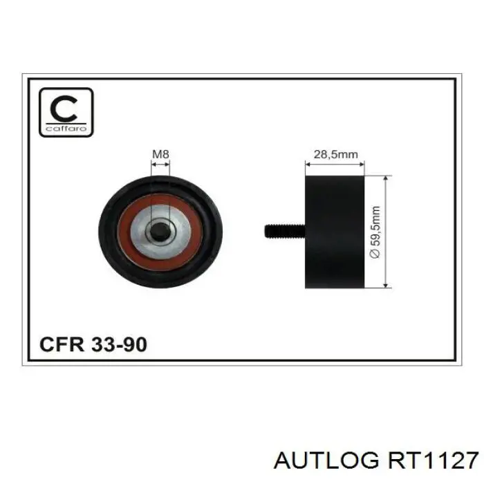 Ролик ГРМ RT1127 Autlog