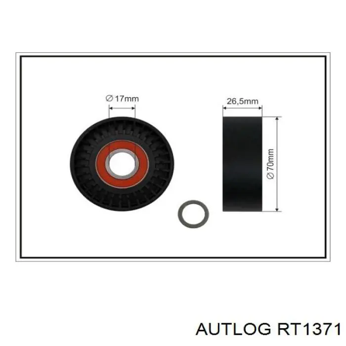 Роликовий модуль натяжителя ремня Autlog RT1371 цена, от 28.48 USD