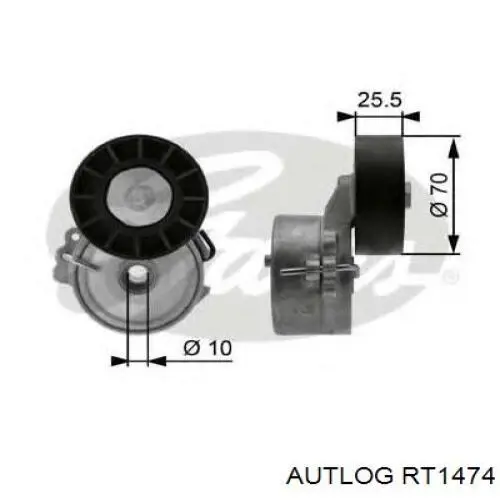 RT1474 Autlog Натяжитель клинового ремня