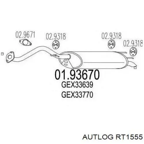 RT1555 Autlog Шкив коленчатого вала