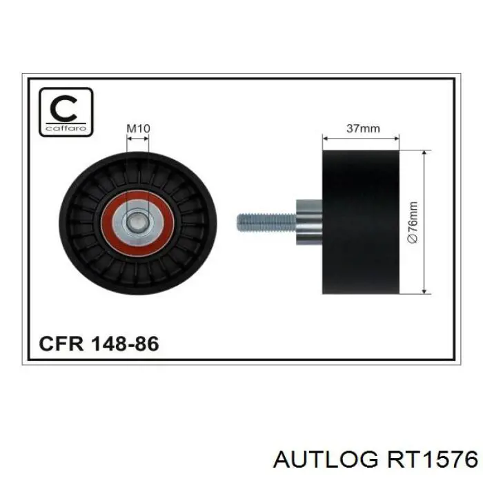 Паразитный ролик приводного ремня Autlog RT1576 цена, от 9.34 USD